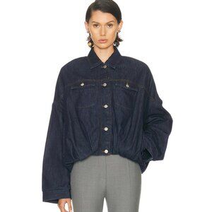 DRIES VAN NOTEN Vesto denim blouseon jacket/exc. cond/L